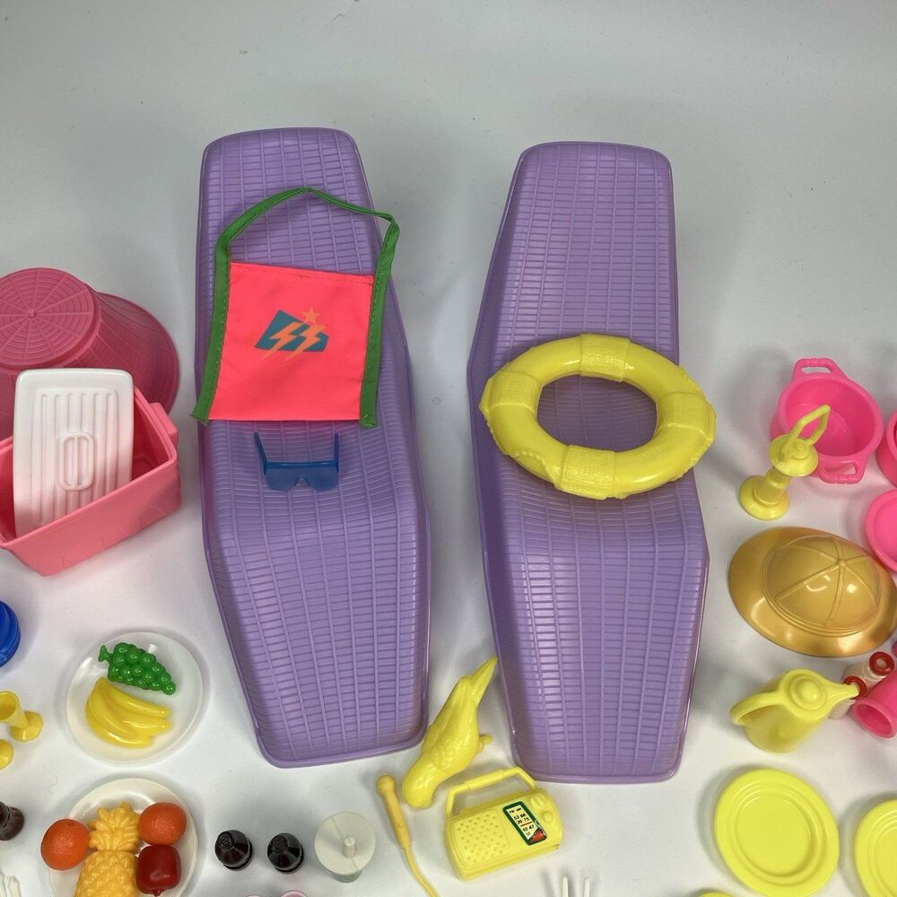 Vtg 1980s Barbie Accessories Pool Party Camping Assorted Incomplete - Picture 6 of 10
